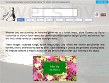 Tablet Screenshot of flowersbyyip.com